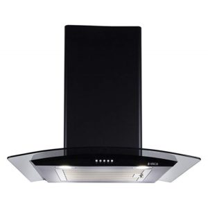 Elica 60 cm 1100 m3/hr Chimney (ESCG BF 60 NERO, 1 Baffle Filter, Black)