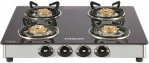 Eveready TGC 4B RV Brass, Glass, Stainless Steel Manual Gas Stove 