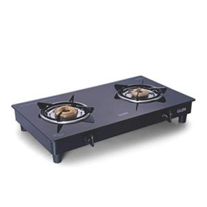GLEN Glass Cooktop Stainless Steel Manual Gas Stove (2 burner)