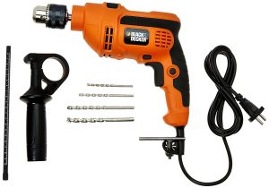 Black & Decker KR554RE 550-Watt 13mm Variable Speed Reversible Hammer Drill Machine