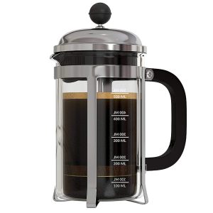 InstaCuppa French Press Coffee Maker with 4 Part Superior Filtration 600 ML