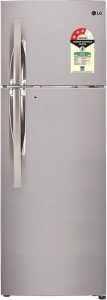 LG 260 L Frost Free Double Door 3 Star Refrigerator (Shiny Steel, GL-T292RPZU)