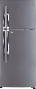 LG 260 L Frost Free Double Door 4 Star Refrigerator (Shiny Steel, GL-I292RPZL)