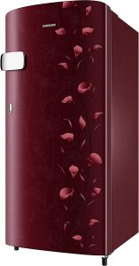 Samsung 192 L 2 Star Direct Cool Single Door Refrigerator( Tender Lily Red)