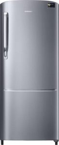 Samsung 212 L 3 Star Direct Cool Single Door Refrigerator(RR22M272ZS8, Elegant Inox, Inverter Compressor)