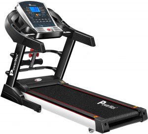 Powermax Fitness TDM-125S (2.0 HP), Smart Run Function, Auto Lubrication, Motorized Treadmill for Cardio Workout