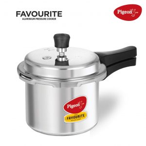 Pigeon By Stovekraft Favourite Induction Base Aluminium Pressure Cooker with Outer Lid