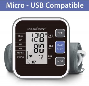 HealthSense Heart-Mate BP 120 Classic Fully Automatic Upper Arm Digital BP Monitor
