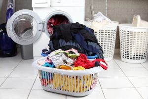 preparing for laundry
